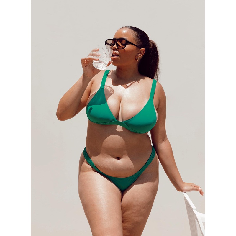 Josie Bikini Top Green Curve