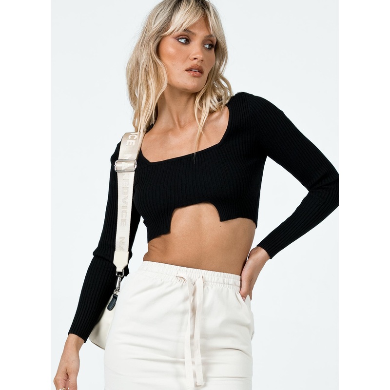 Loreta Long Sleeve Top Black