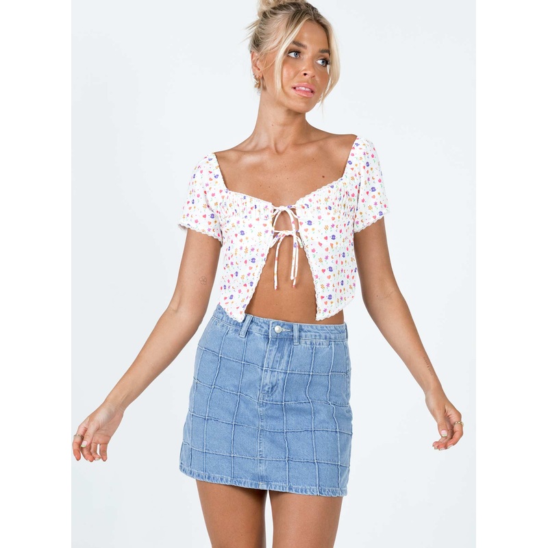 Tanis Denim Mini Skirt