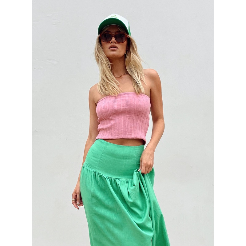 Tayte Strapless Top Pink
