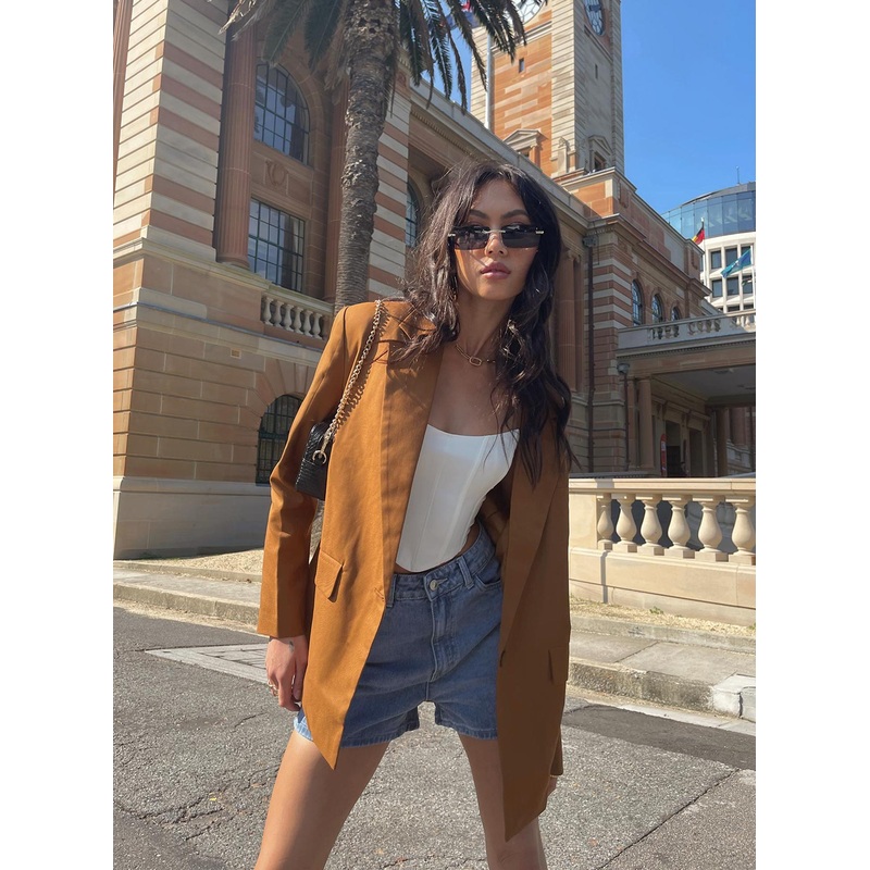 Welcome to the Jungle Blazer Brown