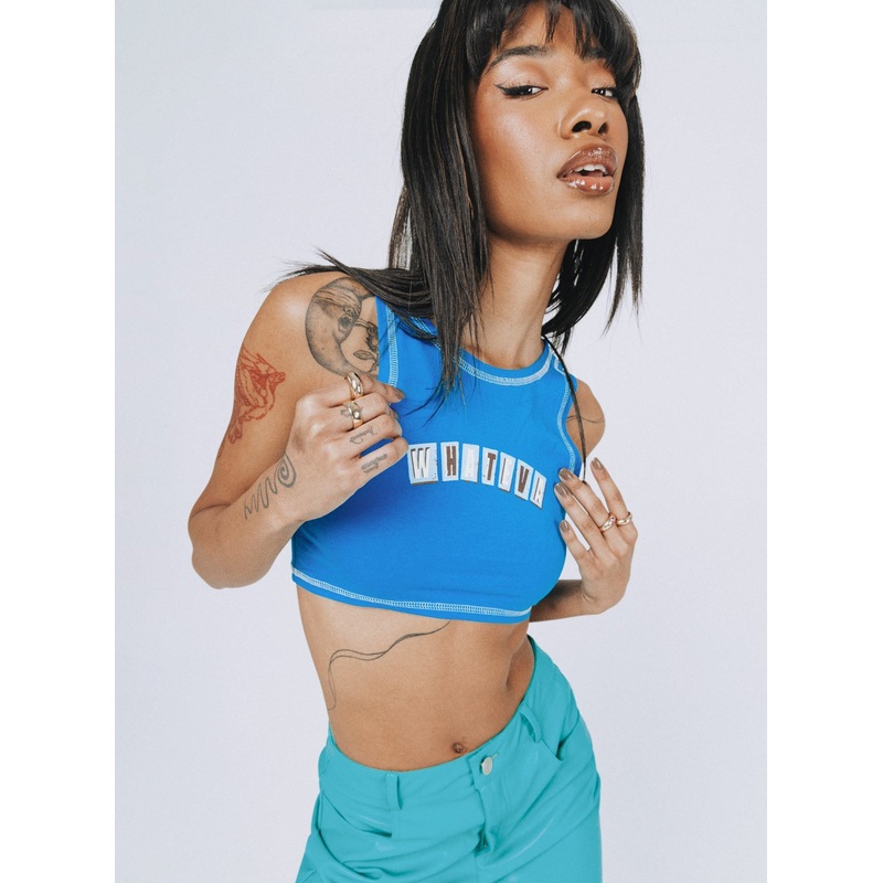 Whateva Tank Top Blue