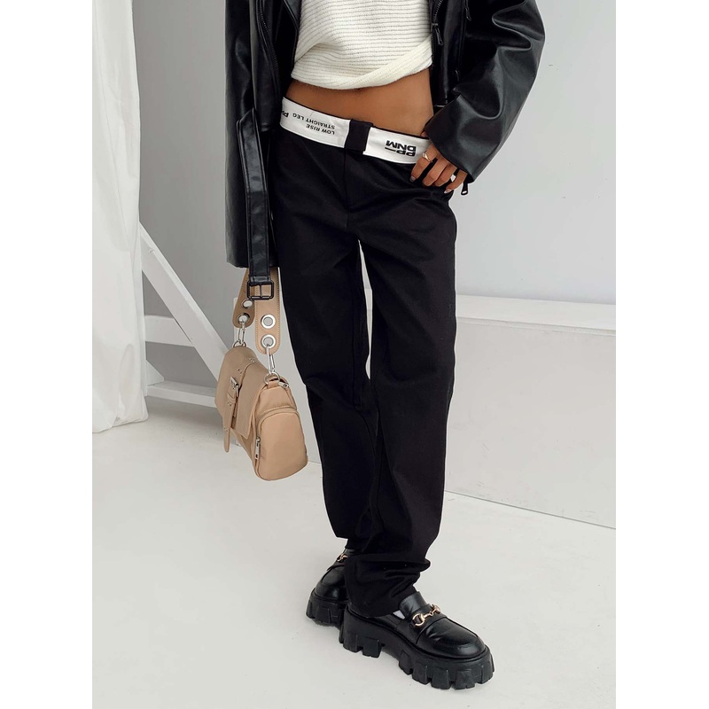 Dava Low Rise Pants Black