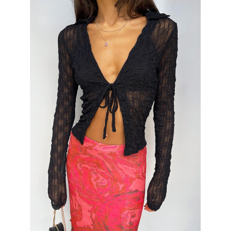 Marcos Long Sleeve Top Black