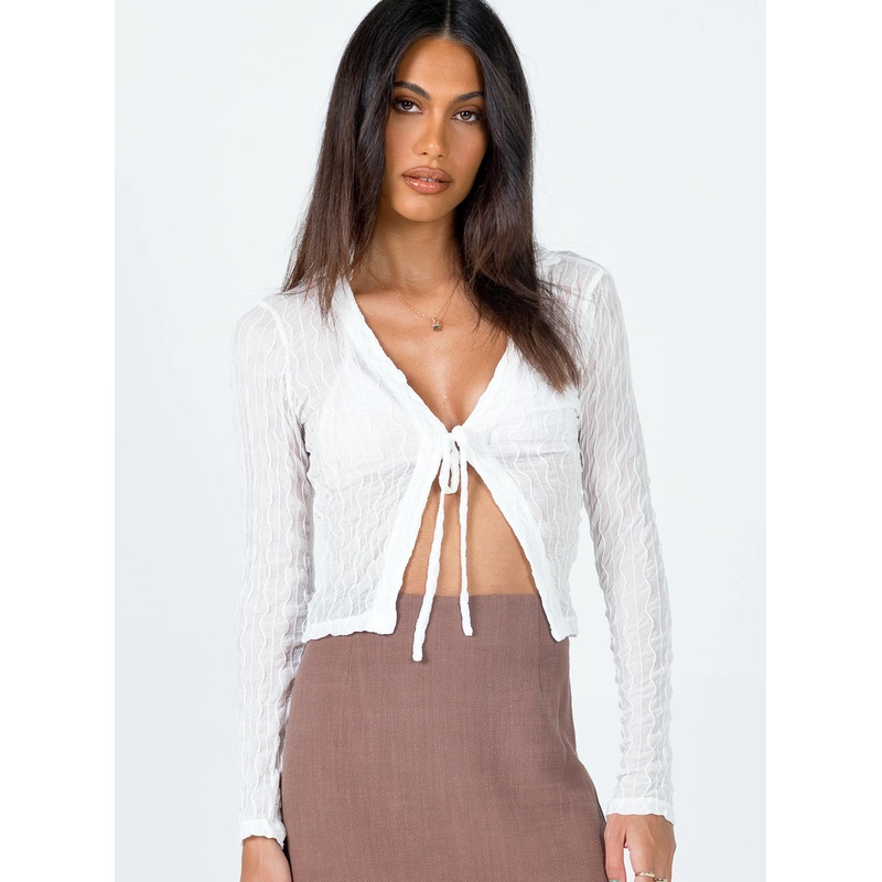 Marcos Long Sleeve Top White