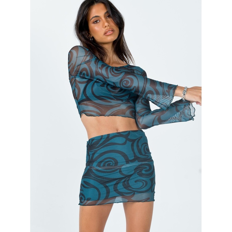 Shantal Mini Skirt Green