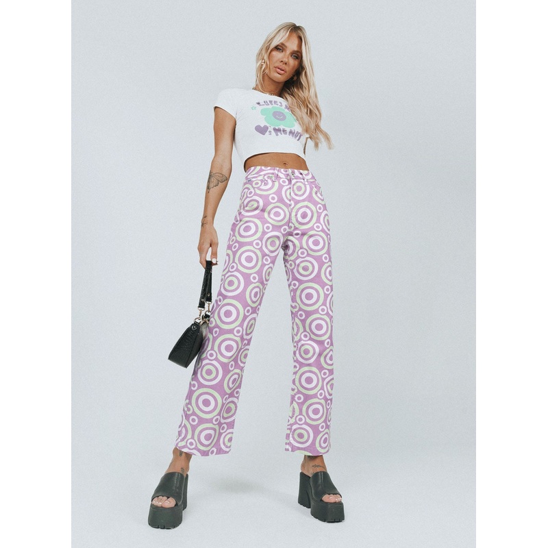 The Ragged Priest Portal Denim Jeans Lilac