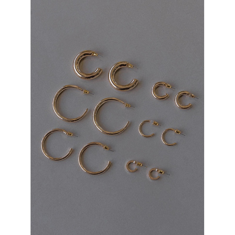 Abbey Rose Hoop Earring Pack Gold