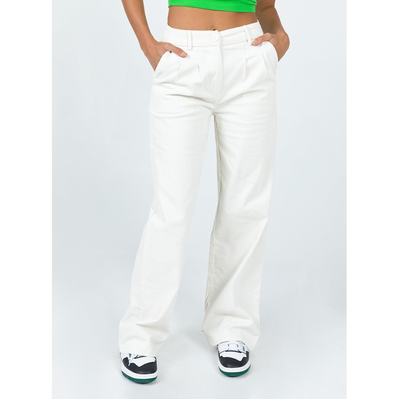 Archer Pants Corduroy White