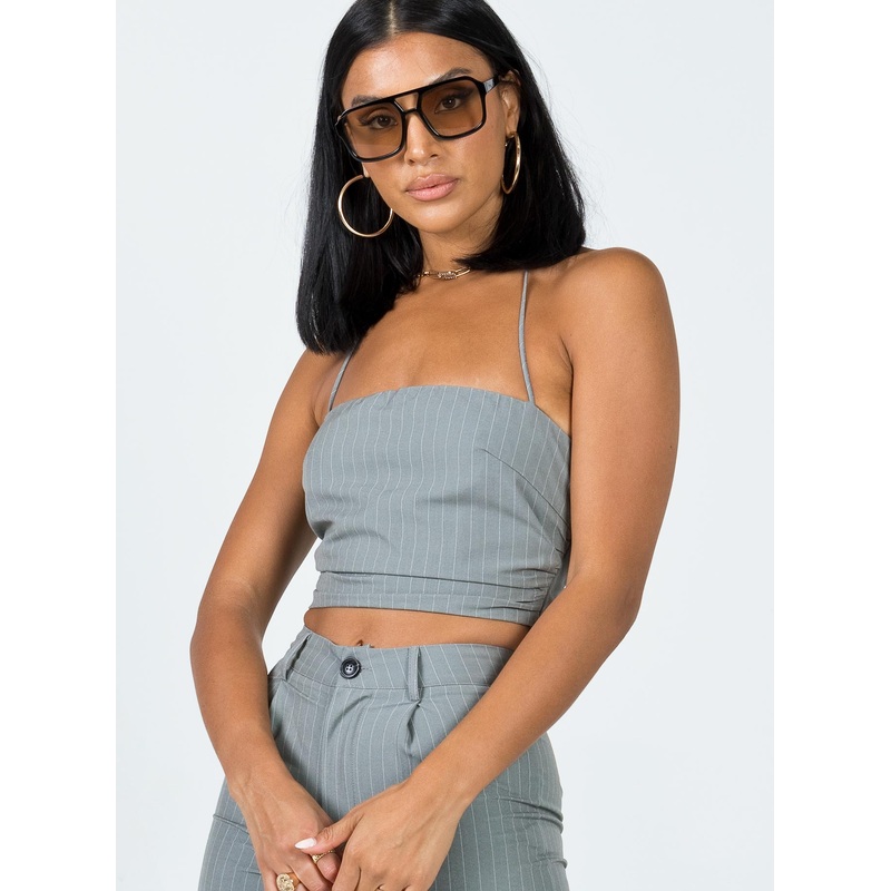 Aroya Top Grey