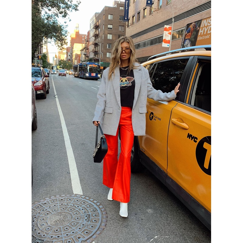 Ashlea PU Pants Red