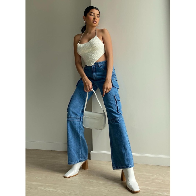 Darla Cargo Denim Jeans