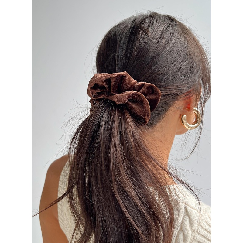 Gloria Scrunchie Brown