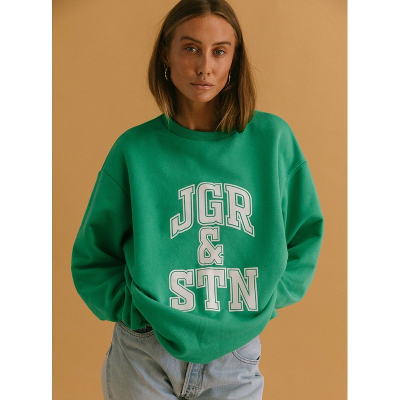 J&S Oversized Sweatshirt Apple Green