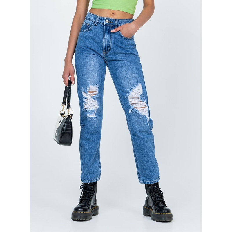 Khaled Skinny Mid Wash Denim Jeans