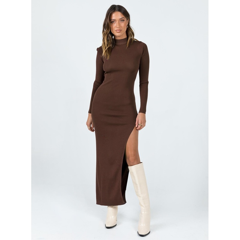 Kylen Maxi Dress Brown