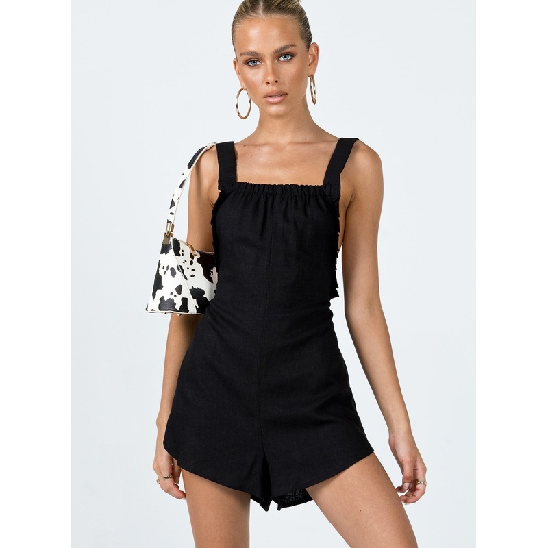 Miles Romper Black