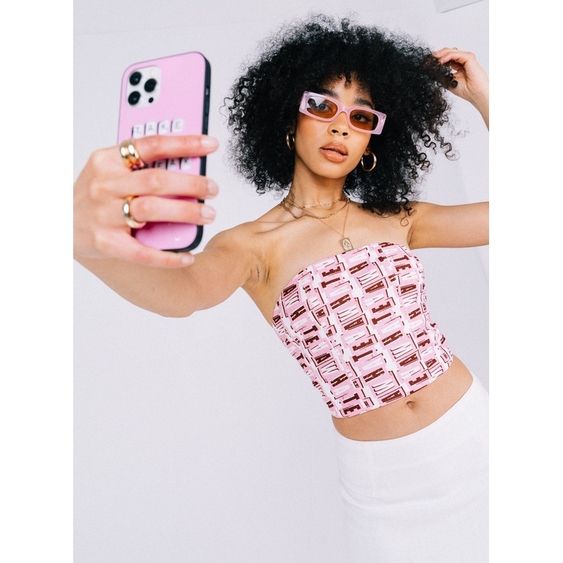 Whateva Bustier Pink Multi