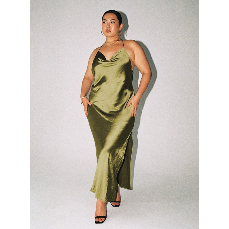 Alissa Midi Dress Green Curve