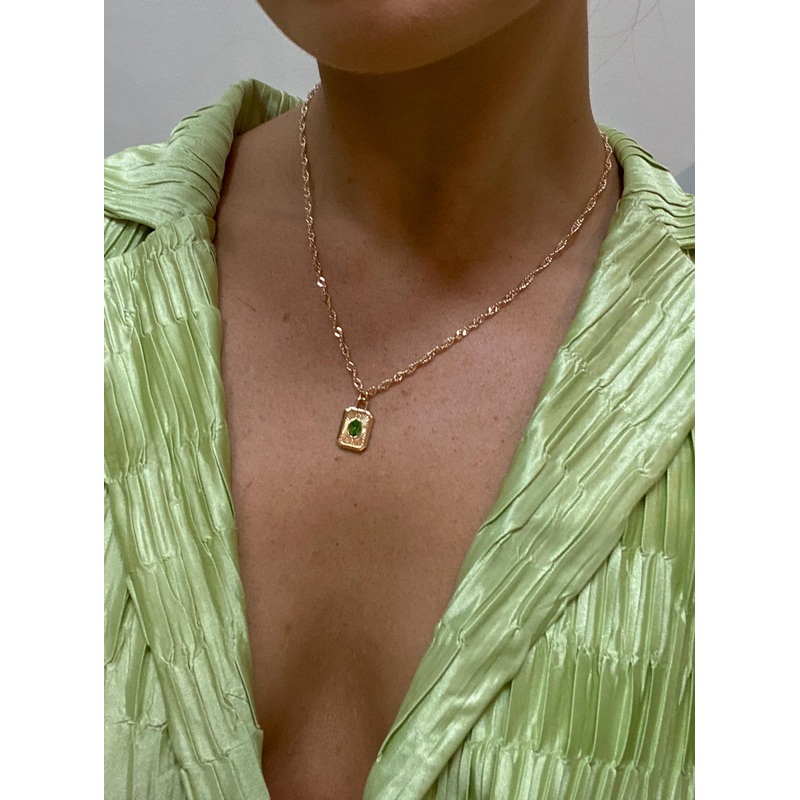 Honeydew Necklace Gold / Green