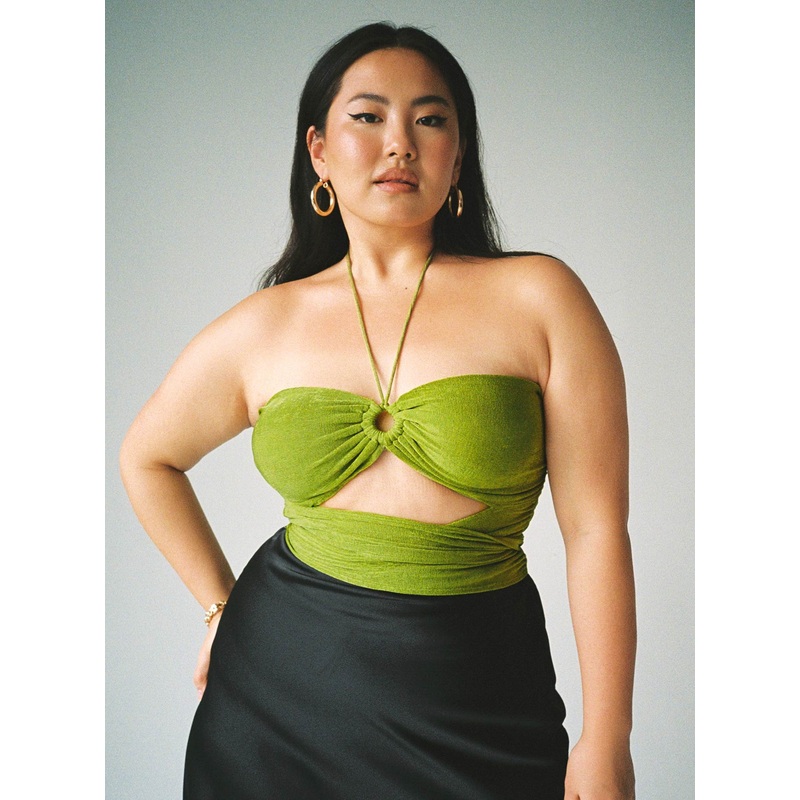 Loriella Ring Detail Crop Top Curve