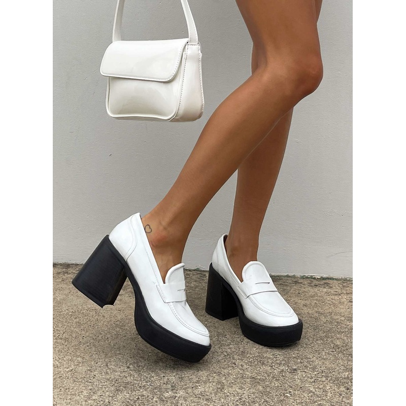 Metropolitan Heels White