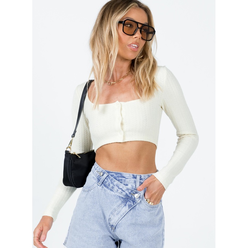 Rosalia Long Sleeve Top Cream