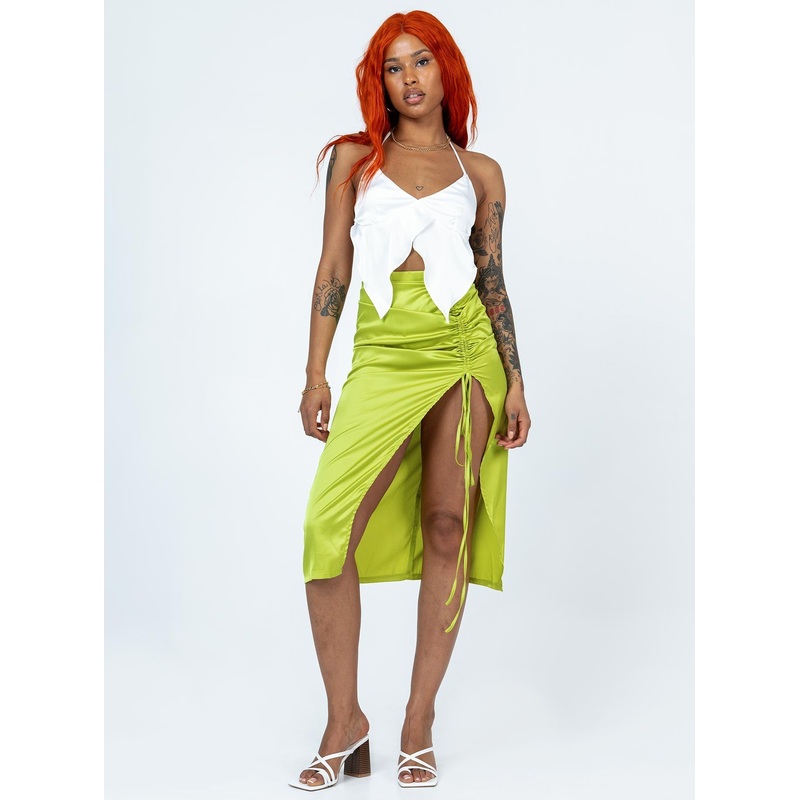 Siesta Midi Skirt Green