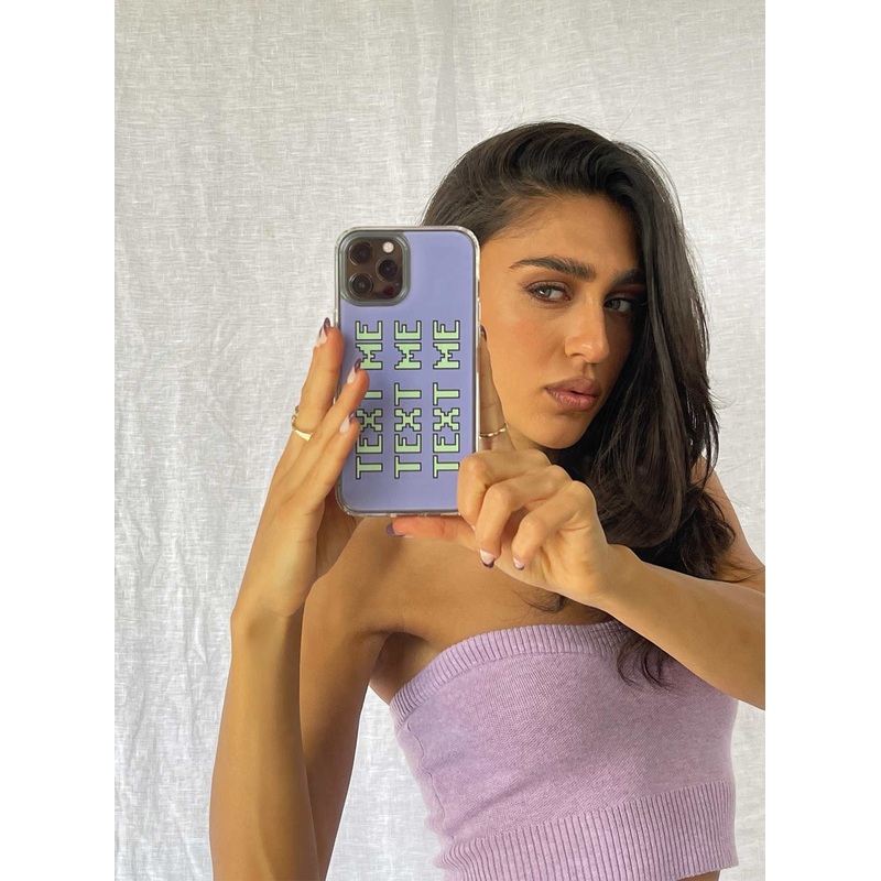 Text Me iPhone Case Blue / Green