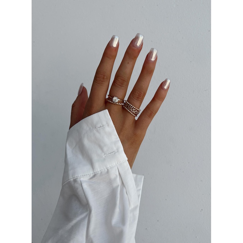 Time Out Ring Set Gold