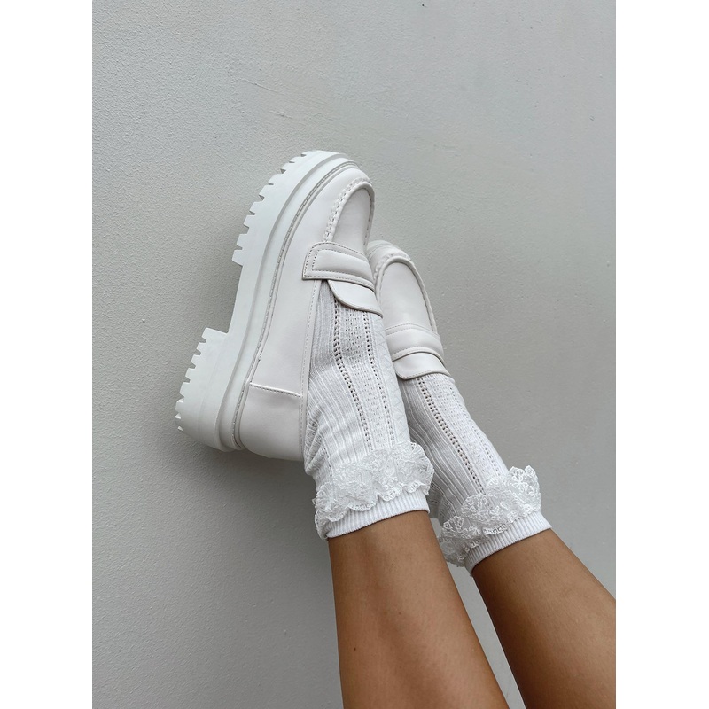 Ackie Socks White