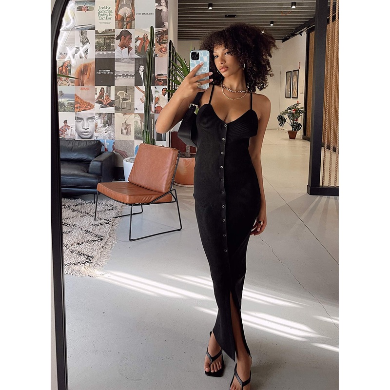 Casa Midi Dress Black
