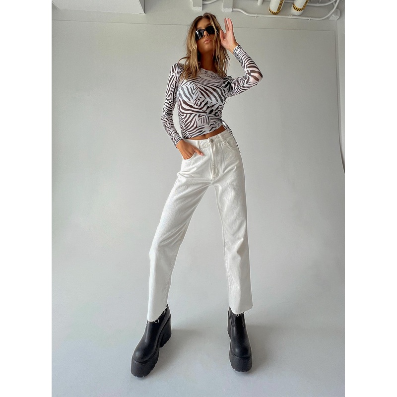 Harrow Straight Leg Denim Jeans White