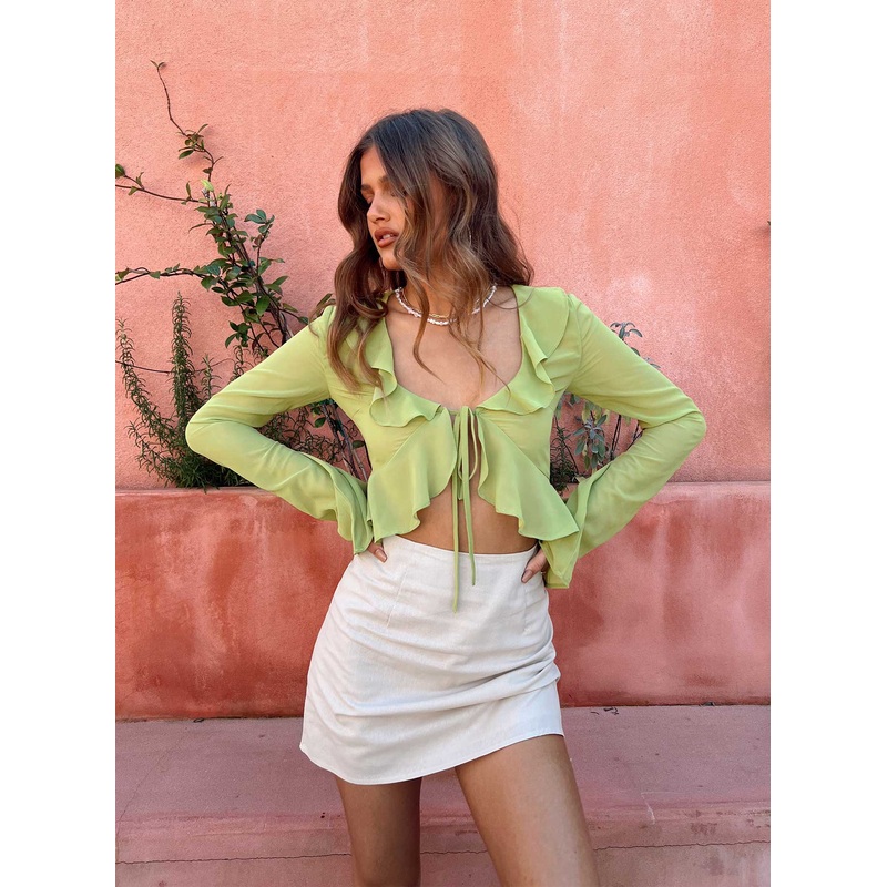 Kariss Mini Skirt Beige