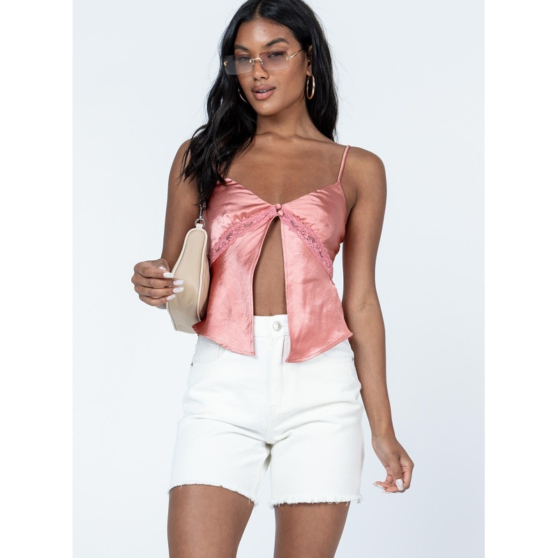 Blaire Denim Shorts White
