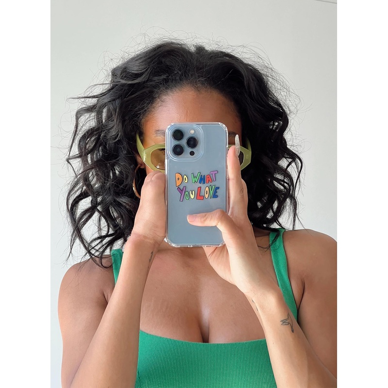 Do What You Love iPhone Case White / Multi