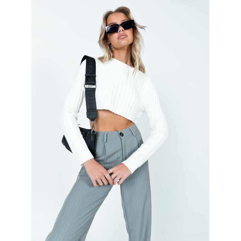 Frankie Cropped Sweater Cream