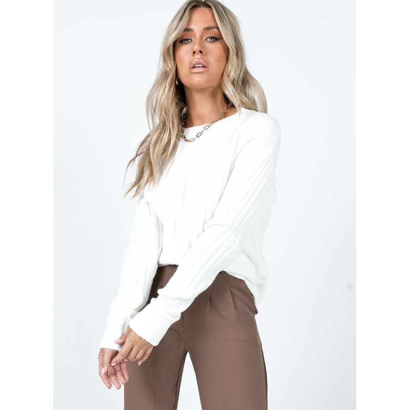 Sienna Knit Sweater White