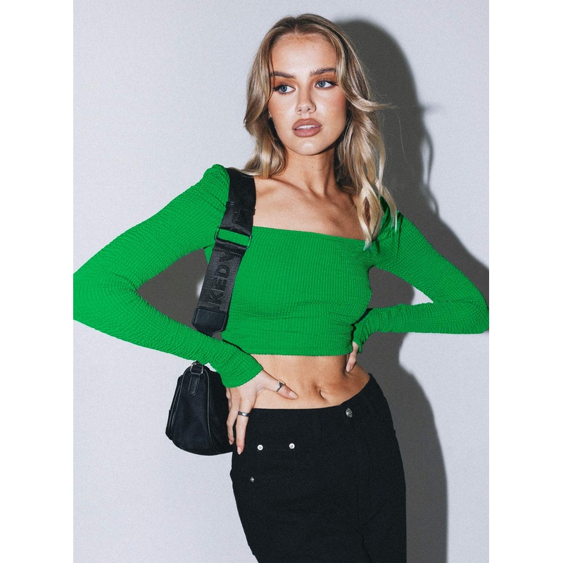 Trinity Long Sleeve Top Green