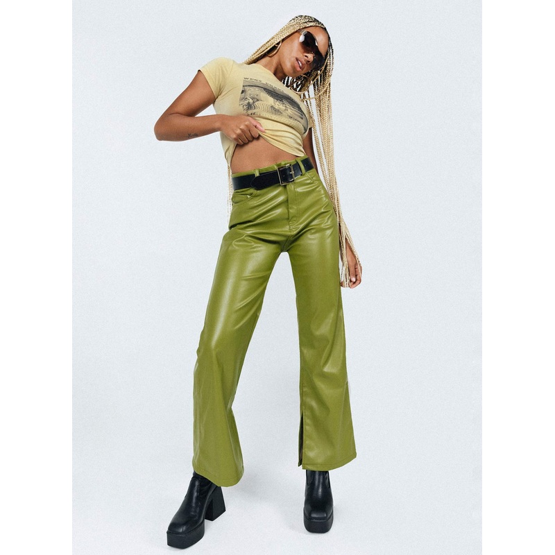 Fi PU Pants Green
