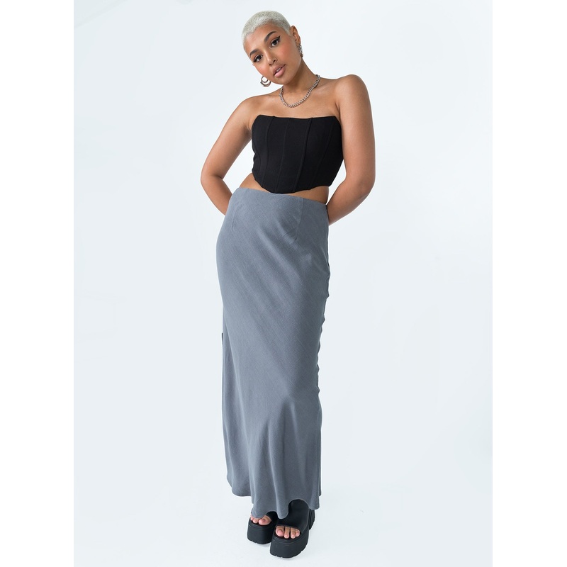 Jodie Maxi Skirt Grey