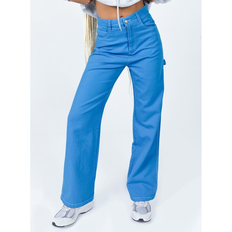 Leisure Straight Leg Jeans Blue