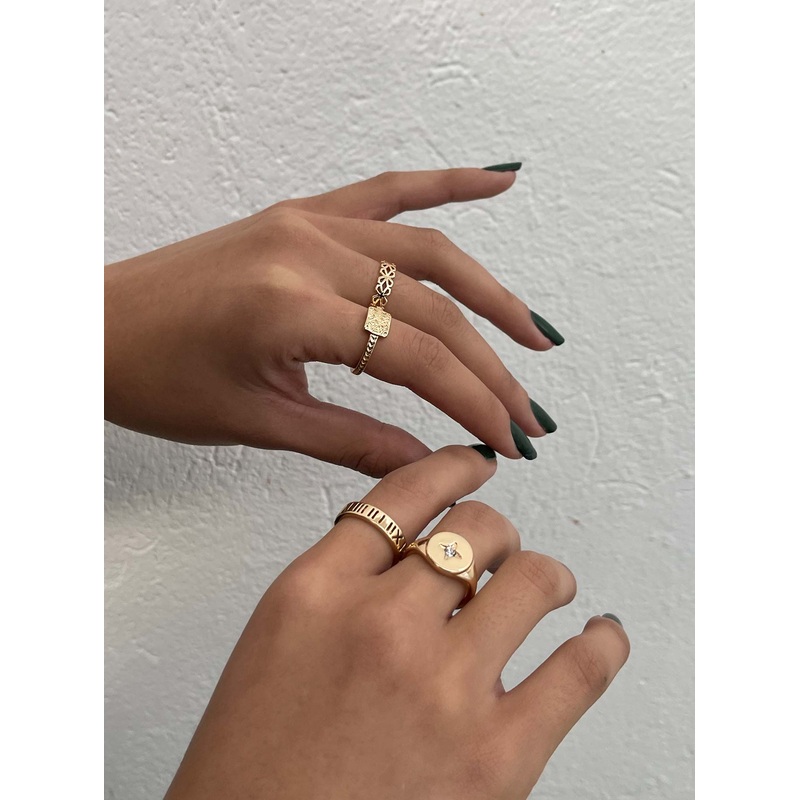 Love Parade Ring Set Gold