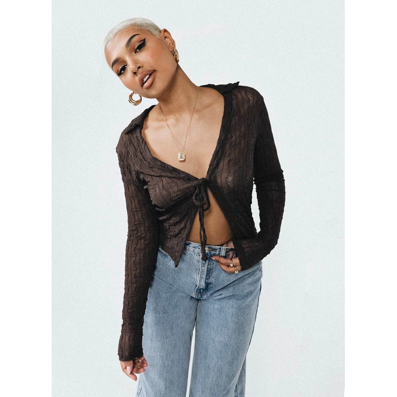 Marcos Long Sleeve Top Brown