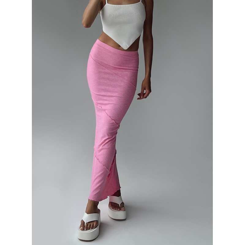 Oscar Maxi Skirt Hot Pink