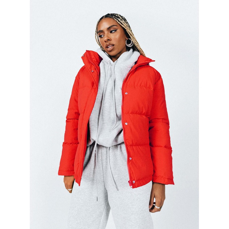 Southside Puffer Jacket Red