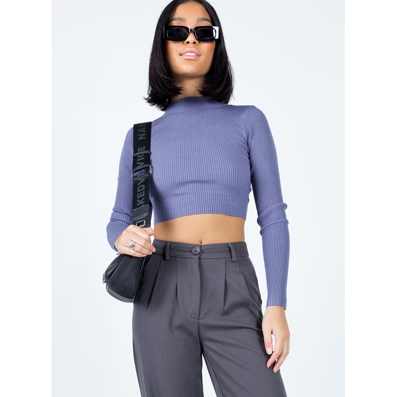 Arthur Long Sleeve Top Slate