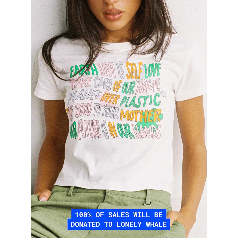 Organic Be Kind Charity Baby Tee Cream