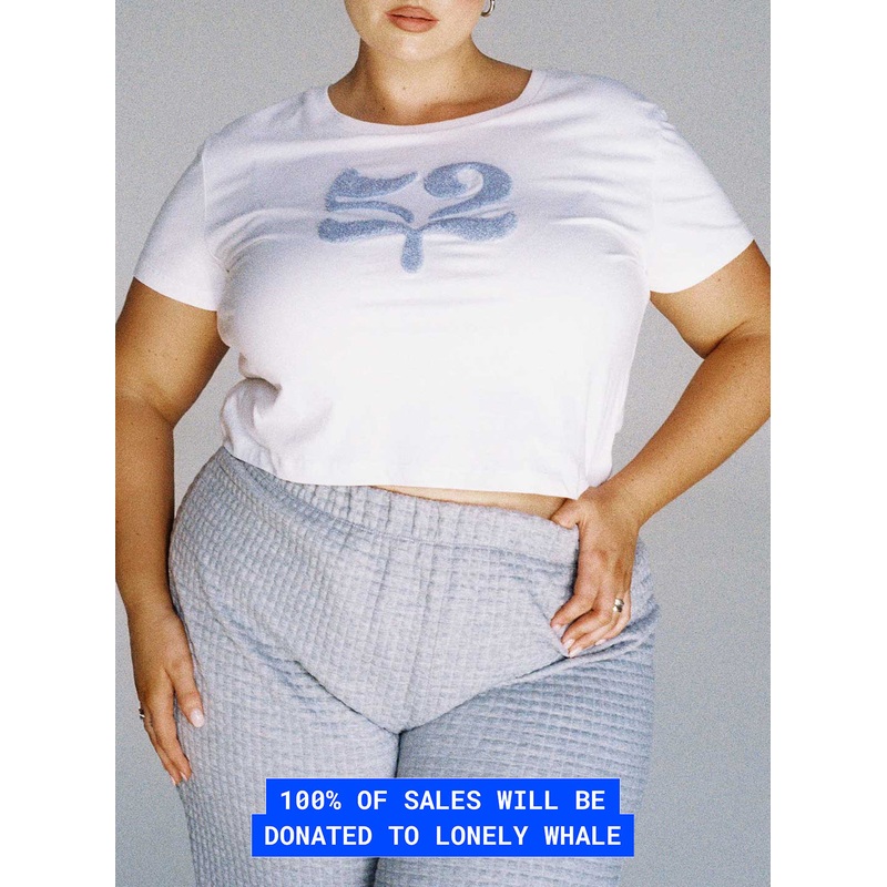 Organic Take Care Charity Baby Tee White Curve