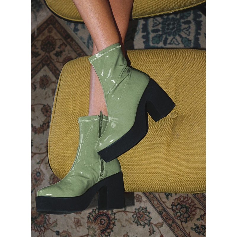 Stillwater Platform Boots Green